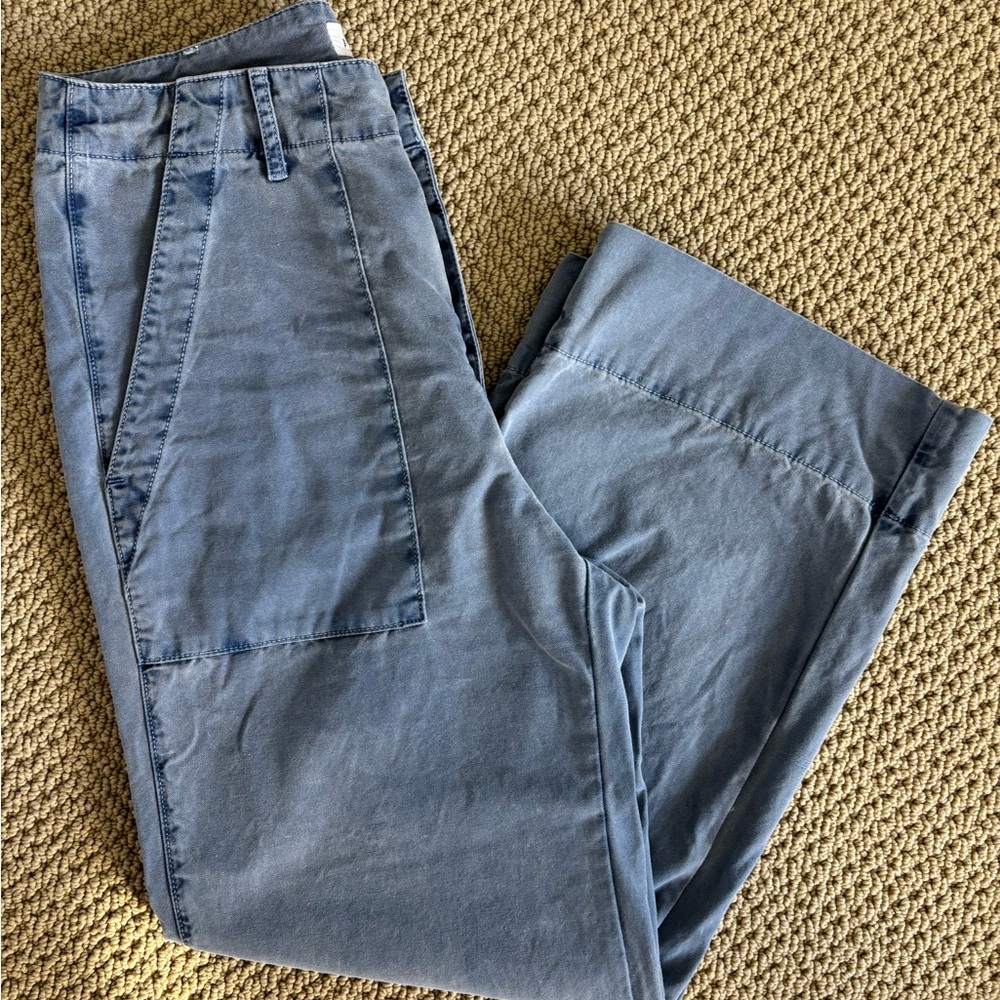 Women's Velvet brand Blue Wide-leg Pant